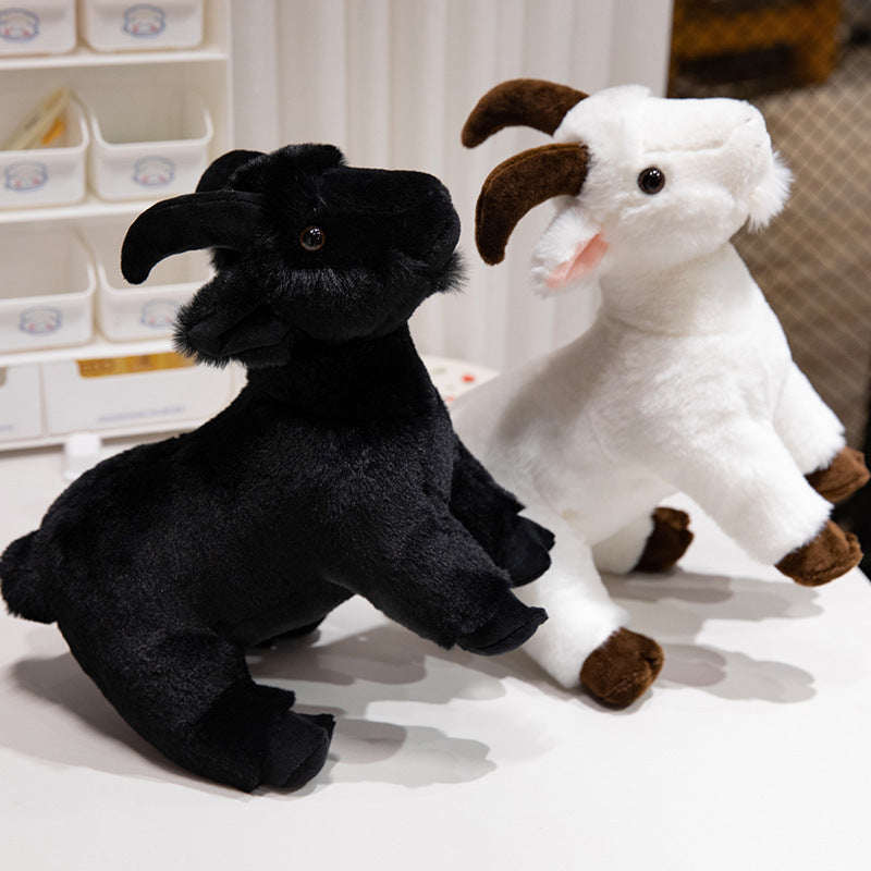 Simulation Goat Animal Model Ornaments Plush