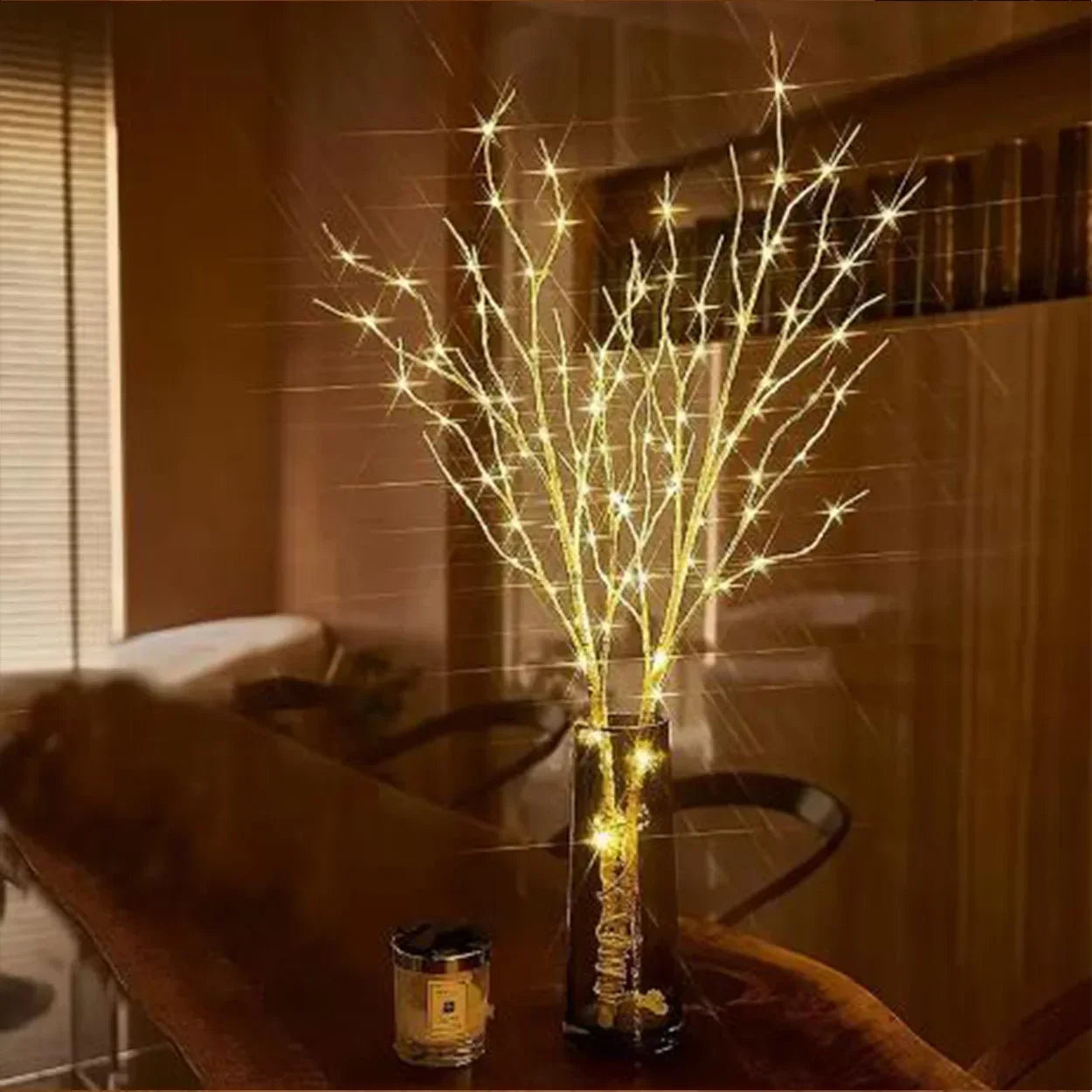 1PC-Artificial Branch Decorative Light – Perfect for Christmas, Weddings & Home Decor, Suitable for Indoor & Outdoor Use