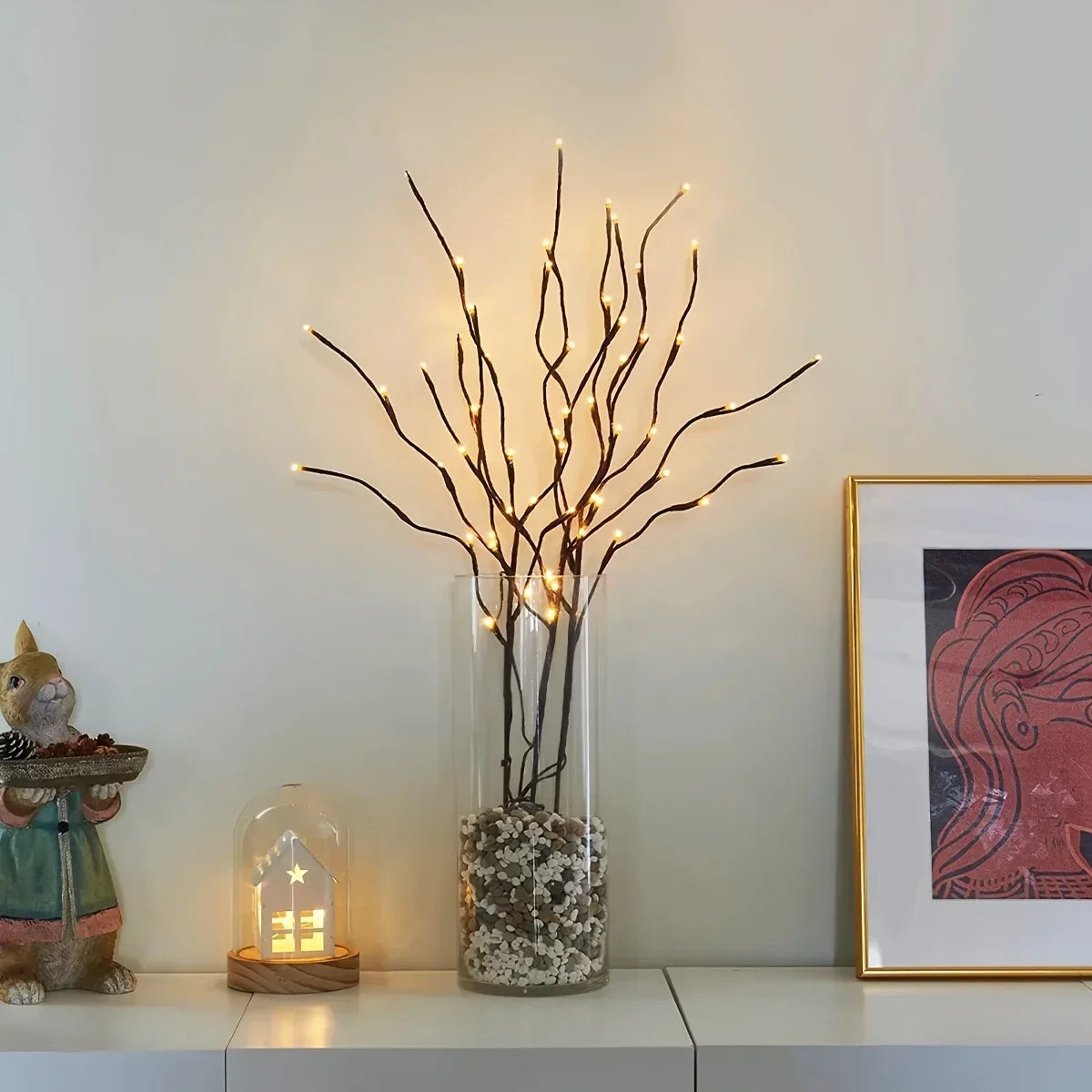 1PC-Artificial Branch Decorative Light – Perfect for Christmas, Weddings & Home Decor, Suitable for Indoor & Outdoor Use