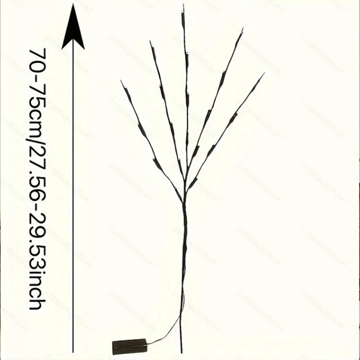 1PC-Artificial Branch Decorative Light – Perfect for Christmas, Weddings & Home Decor, Suitable for Indoor & Outdoor Use