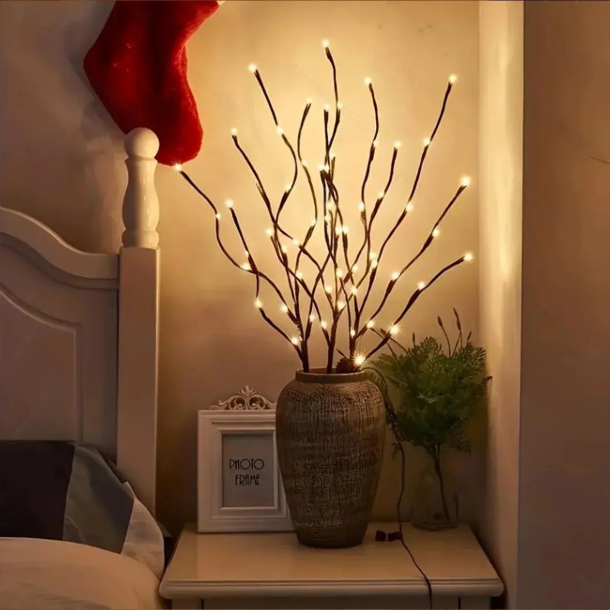 1PC-Artificial Branch Decorative Light – Perfect for Christmas, Weddings & Home Decor, Suitable for Indoor & Outdoor Use