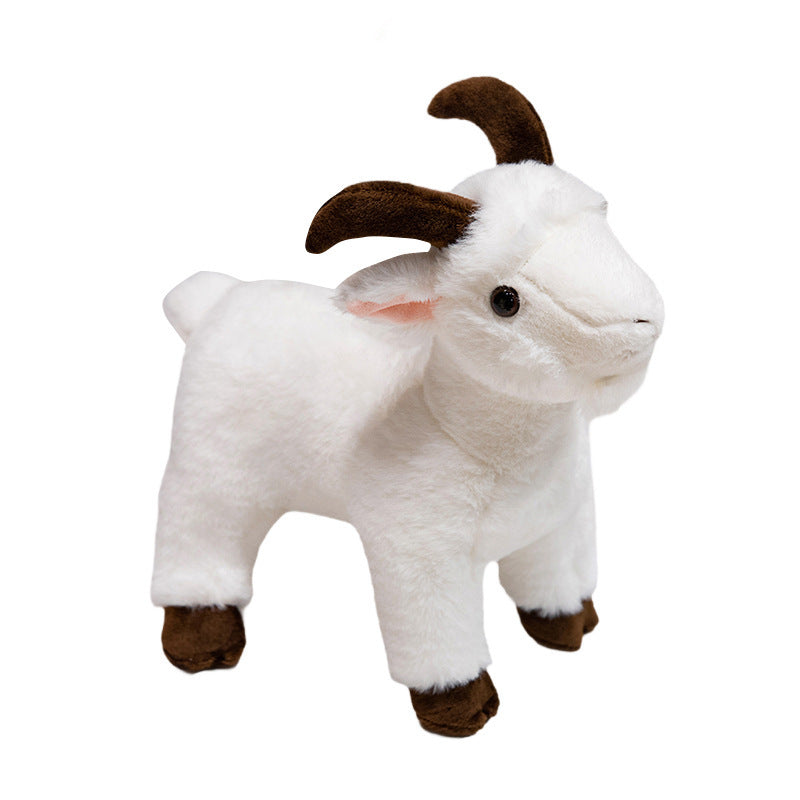 Simulation Goat Animal Model Ornaments Plush