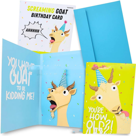 Scream Goat Greeting Card For Children